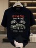Grand Touring Racing Car Graphic Oversized 100% Cotton T-Shirt Men's Casual Streetwear Tee_viptrois.com