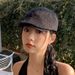 American Style Forward Cap Large Head Circumference Face Slimming French Beret Women's 2025 New Spring Artist Hat_viptrois.com