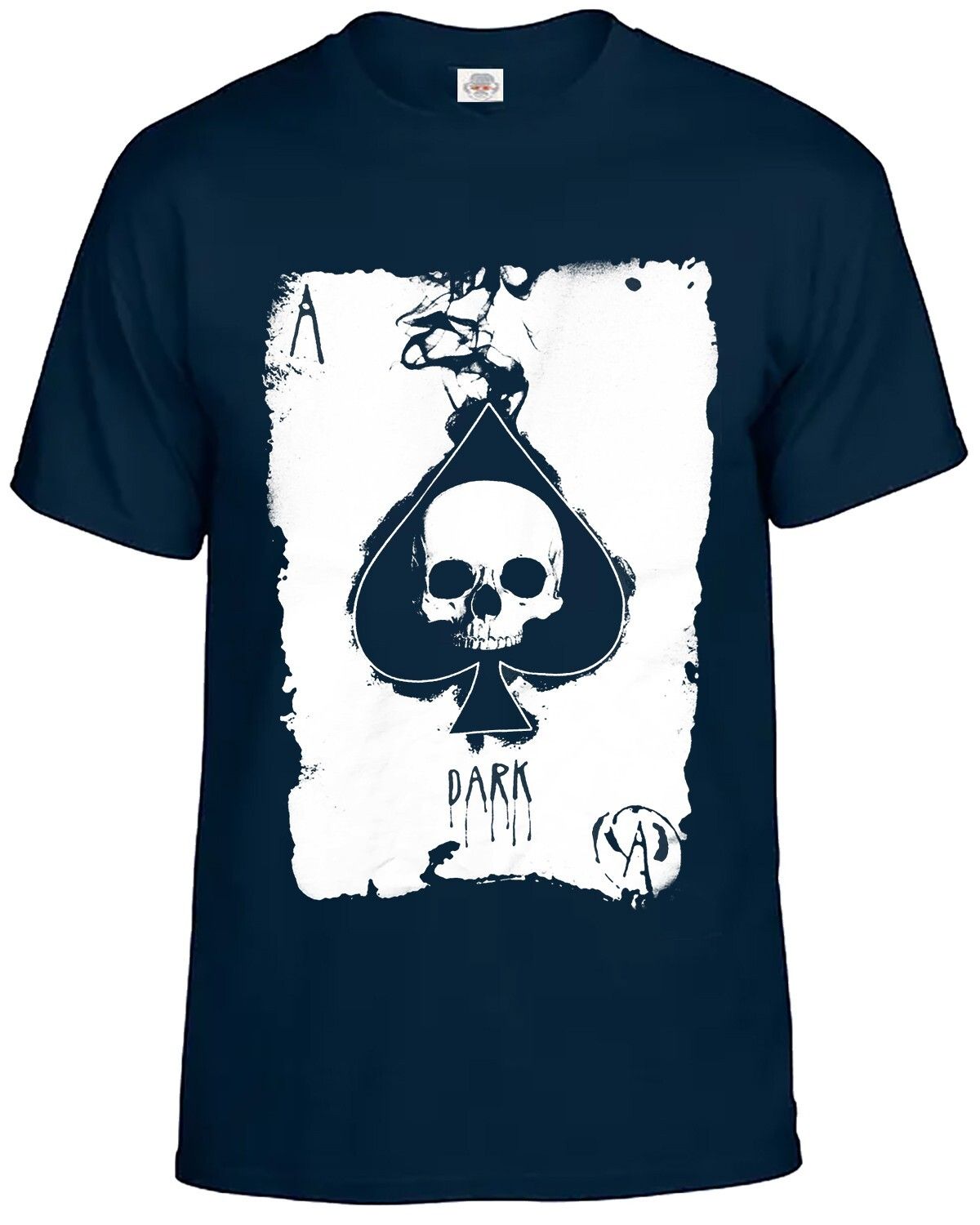 ACE OF SPADES 100% Cotton T-shirt Mens Tees Top Card Rock Goth Punk Metal Biker Gothic Poker Cards Tshirt_viptrois.com
