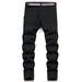 Men's Clothing New Style Pattern Slightly Elastic Black Pants Selected High Quality Fabrics Slim Small Straight_viptrois.com