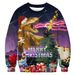 Loom Loom 2023 Trendy Christmas Crew Neck 3D Print New Unisex Top Men's Sweatshirt European And American Style_viptrois.com