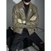 Men's Stylish PU Leather Jacket With Lapel Collar, Loose Fit Casual Coat For Autumn Winter, Trendy Biker Jacket For Teens & Adults_viptrois.com