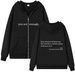 Drop Shoulder Sleeve Fleece Sweatshirt Solid Color Letter Kangaroo Pocket Drawstring Printed Unisex Hoodie_viptrois.com