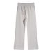 Streetwear Heavyweight 430g Cotton Pants – Relaxed Fit, Drawstring Waist, Spliced Flared Hem (Paris Pink/Black/Ash Grey, S-XXL, Oversized)_viptrois.com