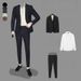 Men's Clothing casual suits slim suits for work light business jackets best man clothing wedding dresses_viptrois.com
