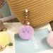 Bag Charm Pearl Plush Keychain Cute Student Macaron Color Bag Pendant Car Key Chain Accessories Small Gift_viptrois.com