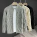 Men's Clothing Men's Solid Knit Cardigan - Classic Long-sleeve Sweater_viptrois.com