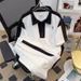Men's Clothing Summer New Simple Sports Casual Suit Men's Short Sleeved T Shirt With Shorts With Small Icon ME2 MA1_viptrois.com