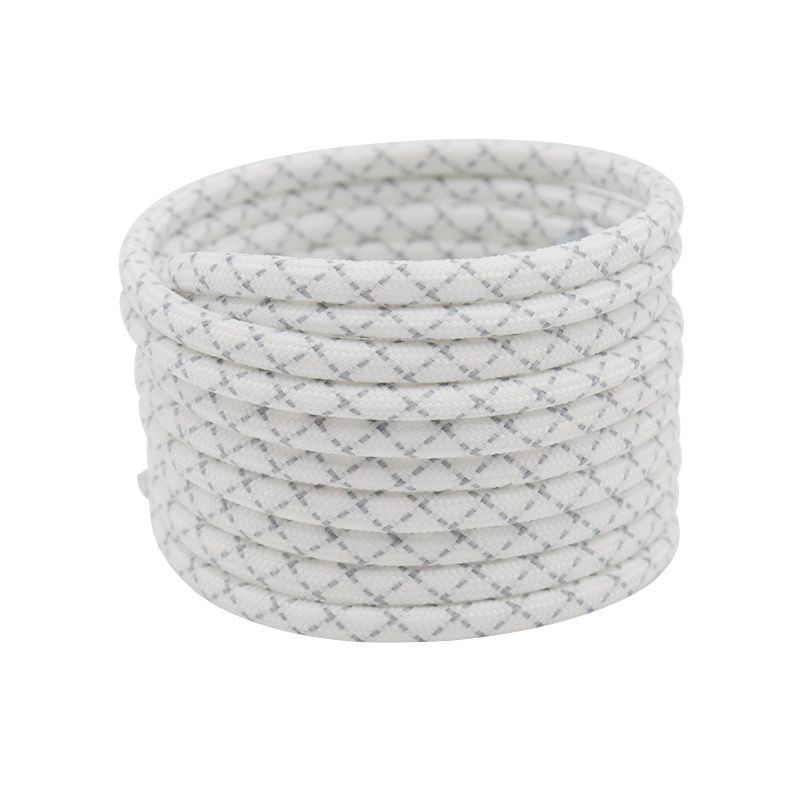 6mm Round Widened Two Color Shoelaces Cross Cross Pattern Versatile Coconut Dad Shoes Casual Sports Shoes_viptrois.com