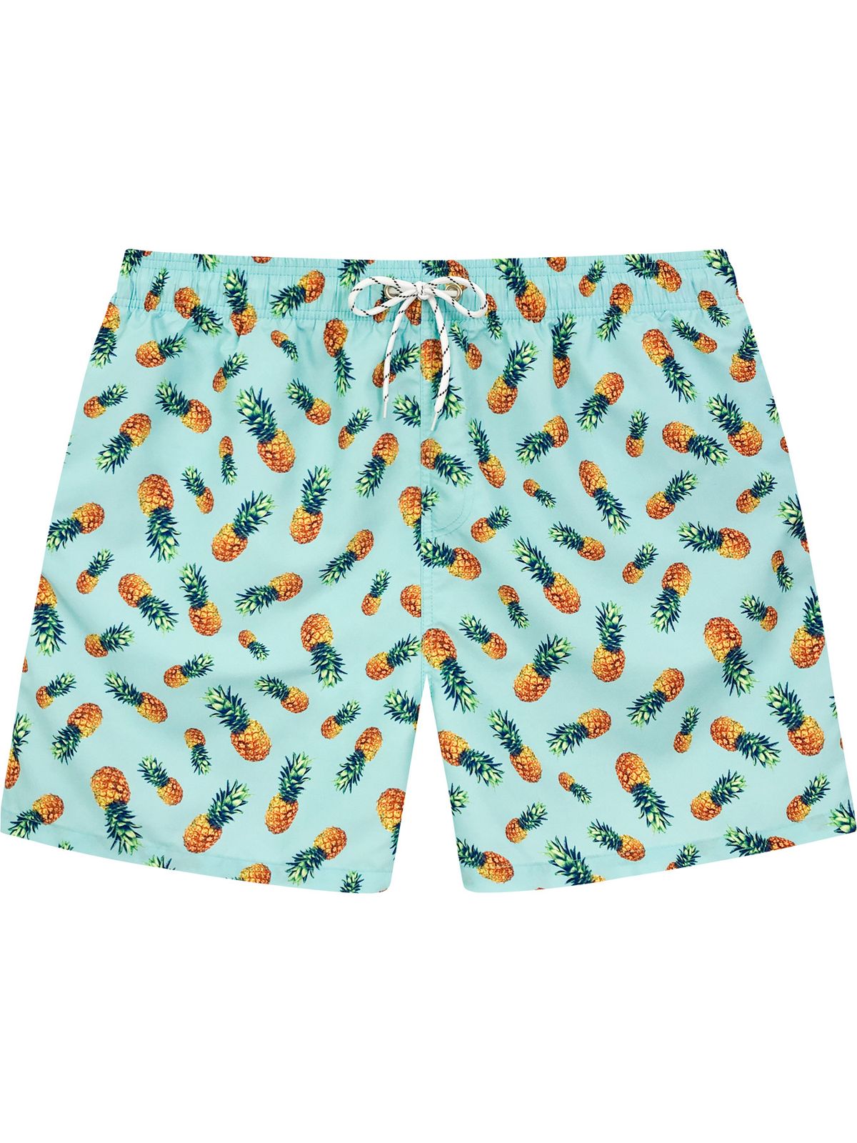 Four-Quarter Quick-Dry Beach Men With Mesh Plus Size Swim Shorts_viptrois.com