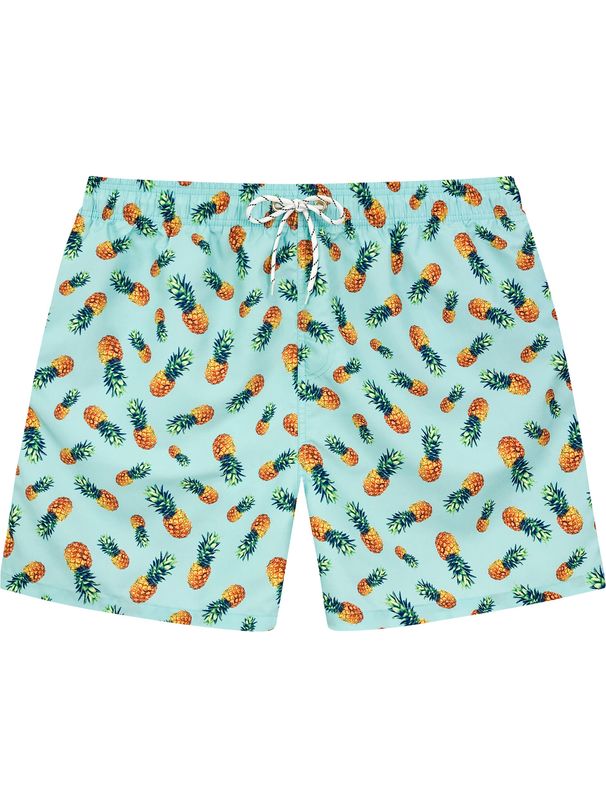 Four-Quarter Quick-Dry Beach Men With Mesh Plus Size Swim Shorts_viptrois.com