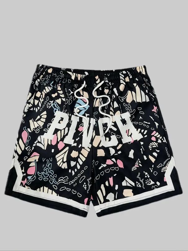 Men's Clothing Summer New Men's 3D Digital Printing Leisure Sports Running Fitness Loose Men's Shorts Shorts_viptrois.com