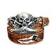 New Double Knife Denim Skull Trendy Punk Personality Fashion Belt For Men_viptrois.com