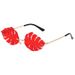 Men's Sunglasses New Leaf Shaped Colorful Ocean Sunglasses Personalized Trendy Sunglasses Dance Party Funny Glasses_viptrois.com