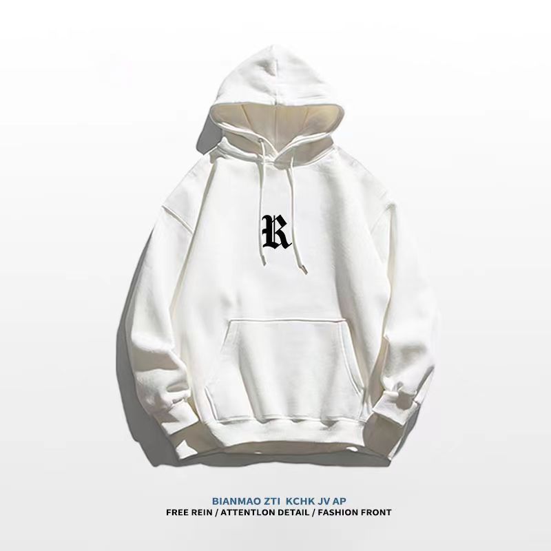 2023 autumn and winter foreign trade loose large-size hoodie cotton sweater thin loose off-shoulder style_viptrois.com