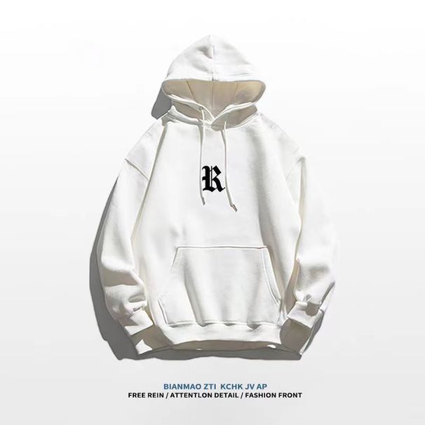 2023 autumn and winter foreign trade loose large-size hoodie cotton sweater thin loose off-shoulder style_viptrois.com