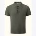Summer Men's Ice Silk T-shirt, Thin Breathable Lapel Short-sleeved Business Casual Versatile Top_viptrois.com