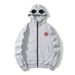 Men's Clothing New Spring American Street Style Loose Fit Versatile Street Fashion Badge Glasses Hat Zipper Hoodie_viptrois.com