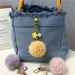 Bag Charm Small Fresh Flower Pompom Car Keychain Colorful Candy Ball Pearl Bag Pendant Earphone Bag Pendant Accessories_viptrois.com