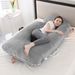62-Inch U-Shape Pregnancy Maternity Pillow For Full Body Support – Lightweight & Medium Soft, Ergonomic Design For Enhanced Sleep & Comfort_viptrois.com