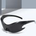 Men's Sunglasses Anti Ultraviolet Men's High End Women's Large Frame Millennial Hot Girl Future Sci Fi Frameless Sunglasses_viptrois.com
