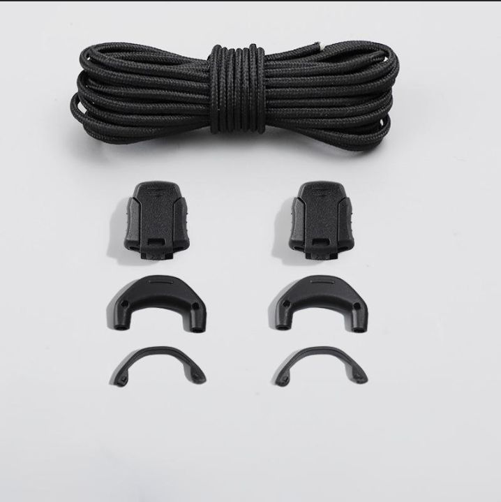 Shoe Accessories Lazy Free Shoelaces White Round Sports Shoes Hiking Shoelaces Shoelace Buckle Shoe Accessories_viptrois.com