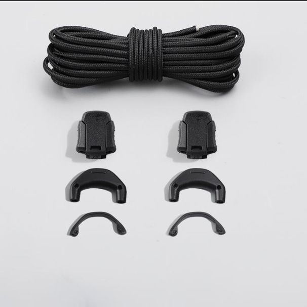 Shoe Accessories Lazy Free Shoelaces White Round Sports Shoes Hiking Shoelaces Shoelace Buckle Shoe Accessories_viptrois.com