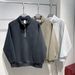 Men's Clothing Men's Autumn Half-Zip Stand Collar Sweatshirt - Lightweight Embroidered Pullover Top For Casual Wear (Green/Black)_viptrois.com