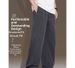 Men's Summer Casual Loose Straight Leg Sports Pants Trendy Drawstring Curved Design Spring Autumn Thin Fashionable Bottoms_viptrois.com