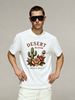 Desert Cactus Rose Graphic Oversized 100% Cotton T-Shirt Men's Casual Streetwear Tee_viptrois.com
