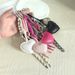 Personalized PU Leather Love Keychain Women's Bag Pendant Creative School Bag Keychain Pendant Accessories_viptrois.com