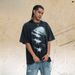 Summer Chinese Trend Brand American Style Washed Star Distressed Print Loose Fit Couple T-Shirt_viptrois.com