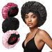Best Selling Silk Beauty Hair Care Hat European And American Style Bow Ribbon Round Hat With Wide Brim And Versatile Sleeping Cap_viptrois.com
