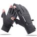 Cycling Gloves Men Q903 Winter Zipper Touch Screen Windproof Warm Waterproof Cycling Sports Plus Velvet Ski Gloves Men_viptrois.com