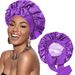 Double layered satin ribbon round bow, silk beauty hair care, wide brimmed, children's headscarf, sleeping_viptrois.com