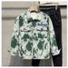 2024 Autumn/winter Fashion Brand Jacquard Embroidery Craft Lapel Jacket For Men Loose Casual Couple Cargo Coat For Men_viptrois.com