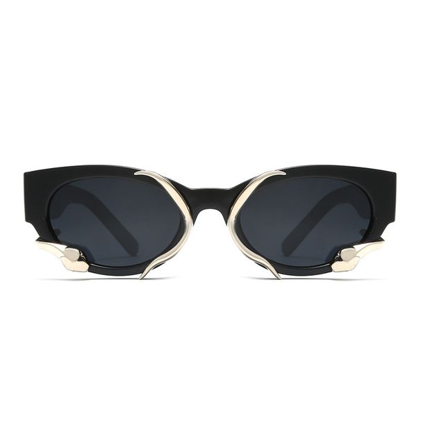 New Small Frame Plastic Tooth Sunglasses Style Accessories Sunglasses Cat Eye Trend Retro Anti Ultraviolet_viptrois.com