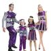 Purple Alien stage show costume Cute robot family group Halloween costume_viptrois.com
