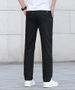 Men's Stretch Dress Pants - Lightweight Breathable Cotton Blend Straight Leg Trousers For Business Casual (Khaki, Black, Grey) - 28-40_viptrois.com