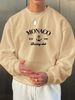 Spring And Autumn Men's Casual Loose Simple Fashion Monaco Letter Print Round Neck Long Sleeve Hoodie_viptrois.com