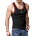 Men's Athletic Sleeveless Shirts - Breathable Color-Blocked Sport Tanks For Summer Workout & Casual Wear_viptrois.com
