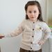 Mother & Kids Embroidered Flowers Knitted Cardigan Jacket Hand-Embroidered Floral Girls' Cotton Cardigan Soft Knit Sweater (90-140cm, 5 Colors)_viptrois.com