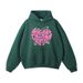 Men's Oversized Drop Shoulder Velvet Letter Print Sweatshirt - Soft Cotton Streetwear Pullover Hoodie For Casual Comfort_viptrois.com