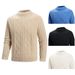 Retro Argyle Knit Sweater – Relaxed Fit Vintage Pullover For Men_viptrois.com