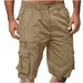 Men's Clothing Men's Thickened Cotton Sports Leisure Multi Pocket Workwear Shorts Men's Loose Outdoor Casual Pants_viptrois.com