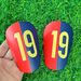 Shin Guard Red And Blue Straight Spelling Number 19 Extra Small Football Shin Pads Mini Mini Shin Pads Training Supplies_viptrois.com