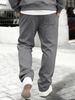 Large-sized, Fleece And Thickened Men's Sweatpants, Casual Running Pants, Autumn And Winter European And American Couple Sports Pants_viptrois.com