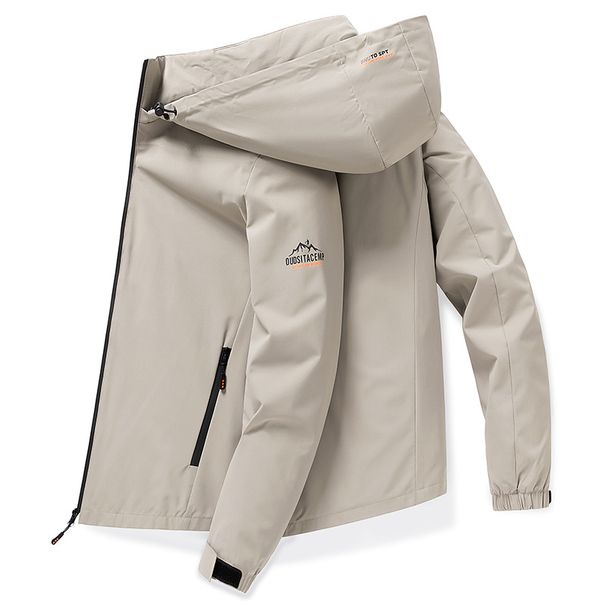 Workwear Versatile Clothing 2025 New Spring And Autumn Hooded Men's Jacket Trendy Casual Commuting_viptrois.com