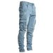 2025 New Men's Jeans With Side Pockets, Elastic And Slimming Skinny Jeans_viptrois.com