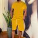 Men's Casual Sportswear Set Summer Short-Sleeved Fitness Clothing Breathable Trendy Men's Shorts_viptrois.com